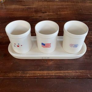 Rae Dunn July 4 2018 utensil holder